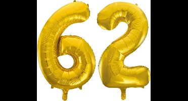 Folieballon nr. 62 Goud 86cm