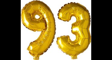 Folieballon nr. 93 Goud 41cm