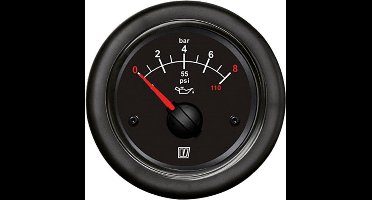 VETUS OILB zwarte Oliedrukmeter 12/24V