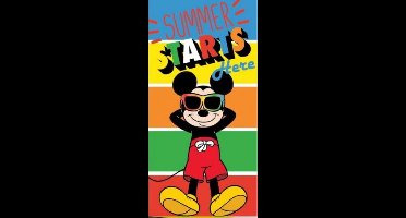 Disney Mickey Mouse - Strandlaken - Badlaken - 70 x 140 cm. - Sneldrogend