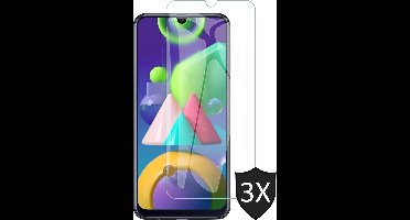 Screenprotector geschikt voor Samsung M21 - Screen Protector Glas - 3 Stuks