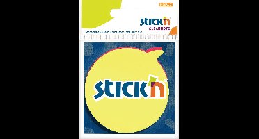 Stick'n Doorzichtige Sticky Notes - Tekstballon Vorm - 76x76mm - 30x Geel - 30x Magenta
