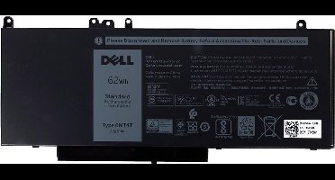 Dell 451-BBUQ 7V69Y 4 Cellen Li-ion 62Wh 7.6V 8180mAh Laptop Accu Type 6MT4T (OEM)