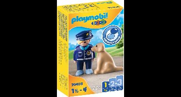 PLAYMOBIL 1.2.3 Politieman met hond - 70408