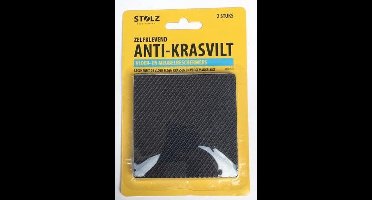 Stolz - Anti-krasvilt zelfklevend - Krasviltjes - Vierkant - Vloer- en meubelbeschermers - 2 stuks - 8,5 x 8,5 cm - Eenvoudig op maat te maken