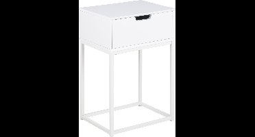 Mike nachtkastje wit.