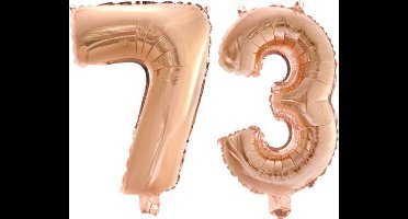 Folieballon nr. 73 Rosé Goud 41cm