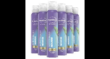 Andrélon Kokos Boost Styling Haarmousse - 6 x 200 ml - Voordeelverpakking