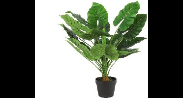 Non-branded Kunstplant Monstera S 50 X 80 Cm Groen/zwart