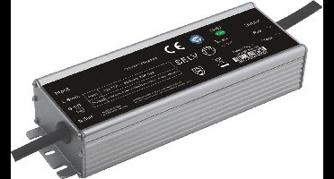 Waterdichte adapter voor led strips 150 Watt - 24V / 6.25A - Zwart