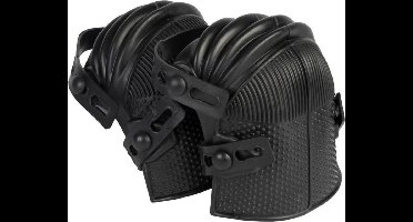 Talen Tools Kniebeschermers - rubber - zwart - verstelbaar - kniebescherming voor tuinieren