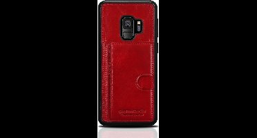 Rood hoesje van Pierre Cardin - Backcover - Stijlvol - Leer - Galaxy S9 - Luxe cover