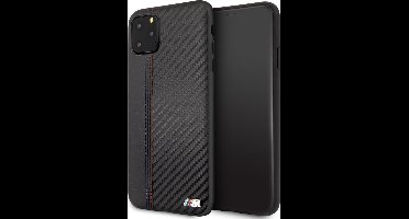 iPhone 11 Pro Max Backcase hoesje - BMW - Effen Zwart - Kunstleer