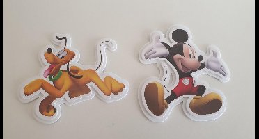 Disney - Mickey Mouse - Foam muurstickers - Geel/Rood -