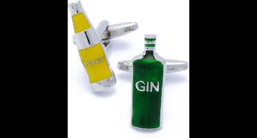 Manchetknopen - Gin en Tonic Groen en Geel
