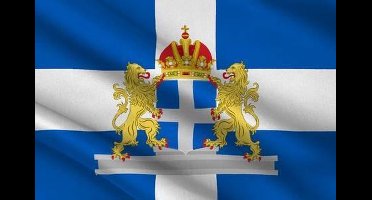 Vlaggenclub Vlag Zwolle met wapen - 20x30cm gastenvlag voor boot