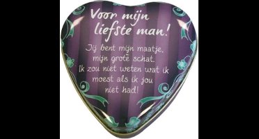 Paper Dreams Lovely Tin Blikje - Lieve man - 8 x 8 cm - #24