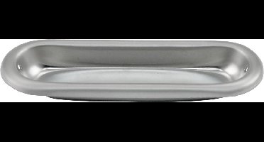 Starx Schuifdeurkom ovaal - 75x25mm - chroom kleur