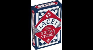 ACE speelkaarten - extra grote opdruk - blauw