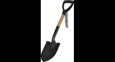 Metalen Schep met Houten Steel, 68 cm