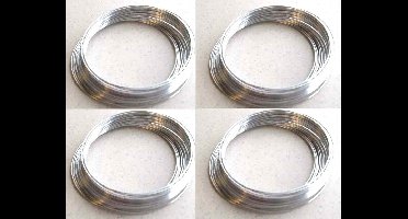 Aluminiumdraad - Zilverkleurig - 1,0 mm dik -  32 Meter lang