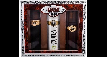 Cuba - Cuba Gold Gift Set 100 ml After Shave Cuba Gold 100 ml and deospray Cuba Gold 200 ml - 100ML