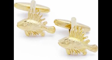 Manchetknopen - Vis Schorpioenvis Goudkleurig