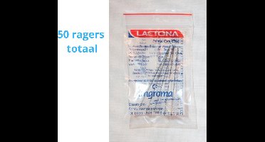 Lactona Interdentaal Ragers - X-Large 10mm - Transparant - 10 gripzak x 5 stuks - Voordeelpakket