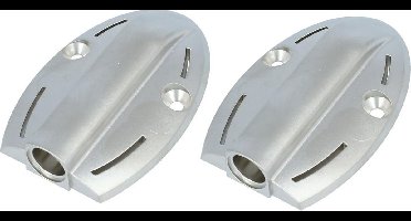 Adaptor kastinboordemper ovaal tbv Softclose inboordemper | 2 stuks