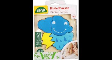 Lena Houten Puzzel Wolk - 4 stukjes - 18M+