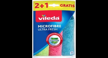 Vileda Microvezeldoek wipe Ultra Fresh set van 3 stuks