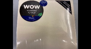Dunilin servet creme 45 stuks 40* 40 cm