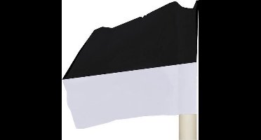 Precision Cornervlag 43 X 38 Cm Polyester Zwart/wit