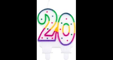 Boland Cijferkaars 20 Met Houder Wax 2-delig