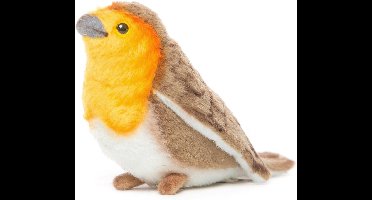 Hansa Roodborstje knuffel - 14 cm - Decoratie en educatie