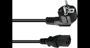 OMNITRONIC Stroomkabel - Apparaatsnoer - Voedingskabel -  3x1.0 3m bk