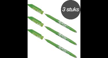 Pilot FriXion Lichtgroene 0.7mm Uitwisbare Pen - 3 Stuks