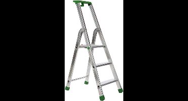 Escalo – Industriële trapladder  – Quadra  – Aluminium – 3 treden – 125 cm