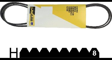 UNIVERSEEL - SNAAR POLY-V 1860 H8 ELASTISCH - 90446634