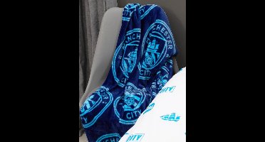 Manchester City Plaid Fleece Deken Groot 120x150cm 100% Polyester