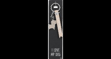 Depesche - Sleutelhanger "Do not forget me!" - motief 103 met de tekst "I Love My Dog"