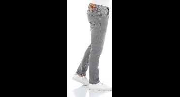 Mustang Heren Jeans Broeken Real X Oregon tapered Fit Grijs Volwassenen Denim Jeansbroek