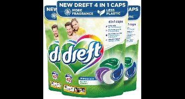 3x Dreft Wasmiddel Capsules Ultimate Care 42 stuks
