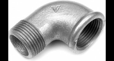 Knie 90gr Nr.92 Gegalvaniseerd 1/2