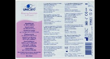 Unicare Saline 0,9% NaCl - Ampullen 30 x 10 ml - Zonder Conserveringsmiddelen - Premium Oogverzorging uit Nederland