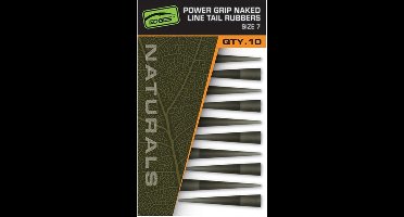 FOX Edges Naturals Power Grip Naked Line Tail Rubbers - Loodsysteem