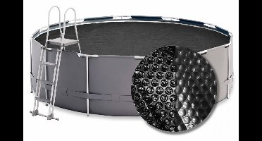 W'eau Premium solar cover rond - 350 cm (zeilmaat 344) - Zwart