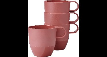 Mepal mok Silueta – 4x 300 ml – Koffiebeker – Vivid mauve