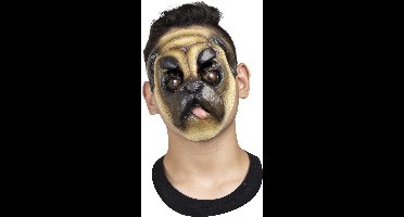 Partychimp Gezichts Masker Hond Halloween Masker voor bij Halloween Kostuum Volwassenen - Latex - One-Size