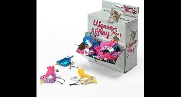 Ebi - Speelgoed Voor Dieren - Kat - Wanna Play Papier Vogel Crinkle 8x6cm - 1st